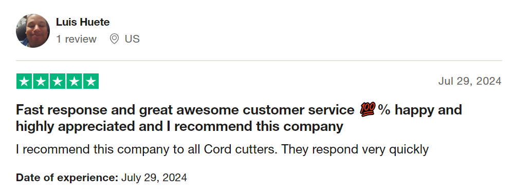 customer review