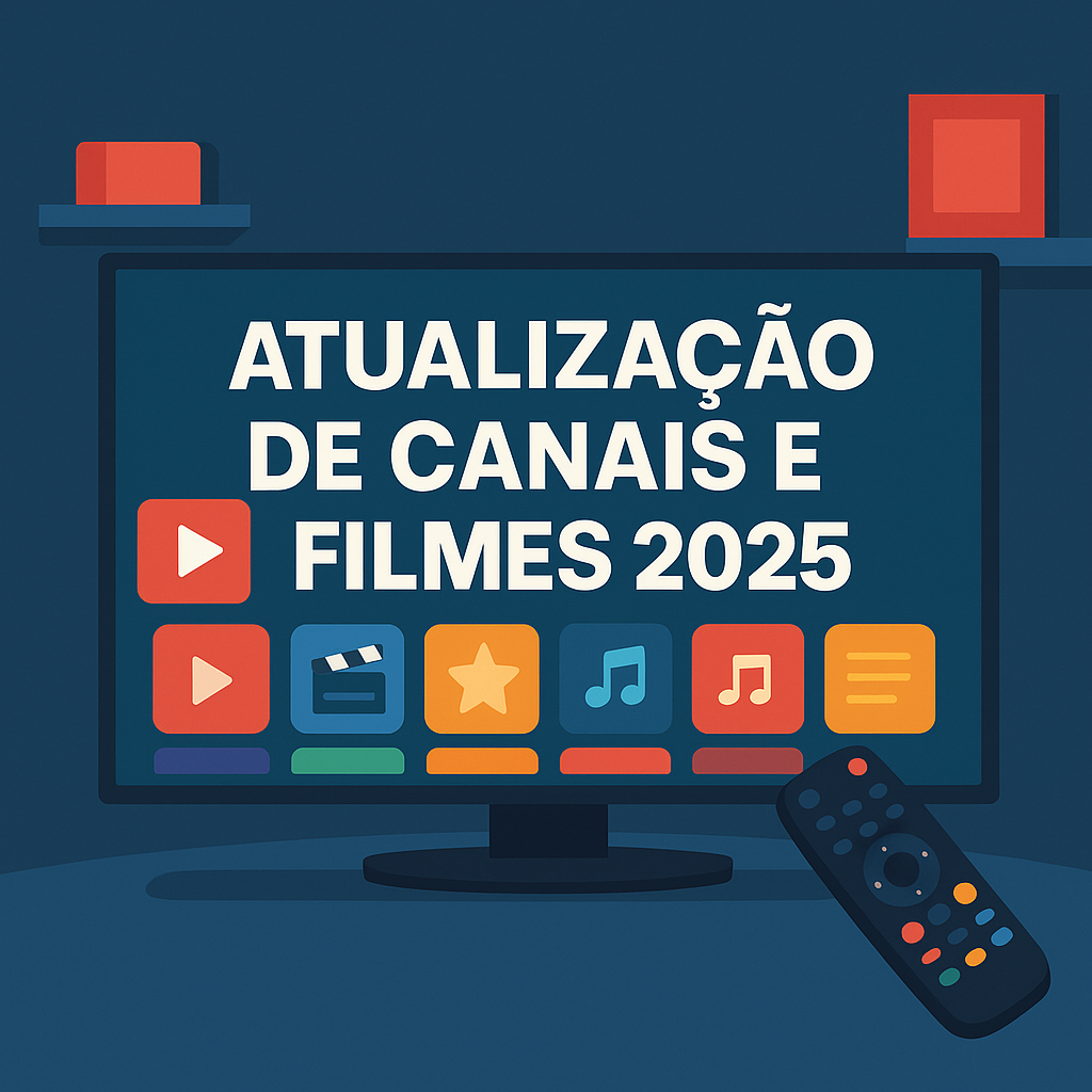 atualização de canais 2025, atualização de filmes 2025, melhores listas de canais e filmes, streaming atualizado smart tv