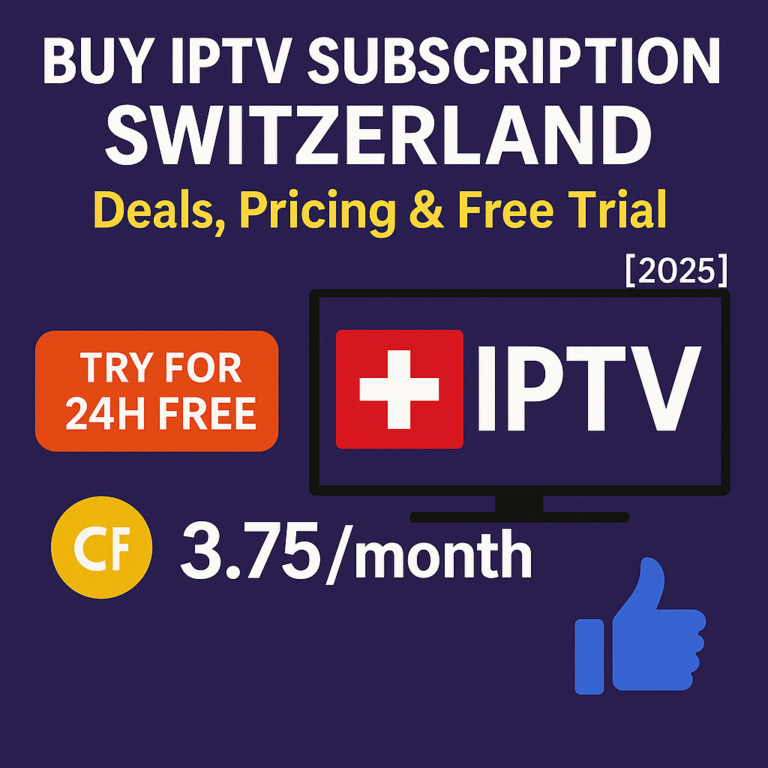 Buy IPTV Subscription Switzerland 2025 – FLIXUS Deals, Prices & Free Tria