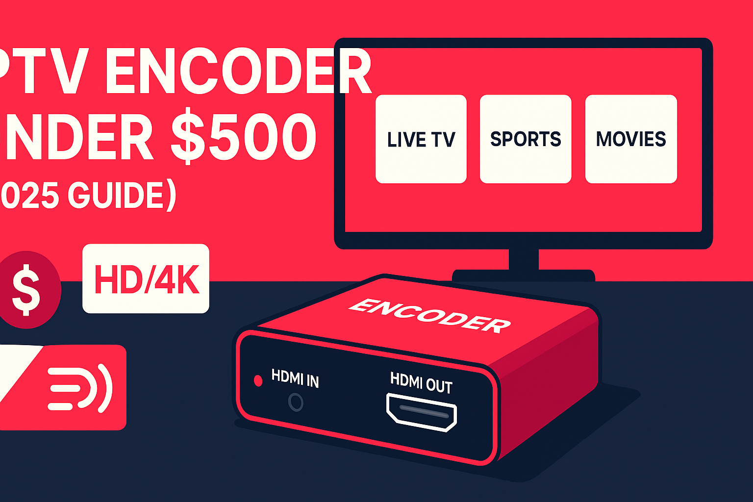 Affordable IPTV encoder under $500 in 2025 with HDMI ports and IPTV streaming setup