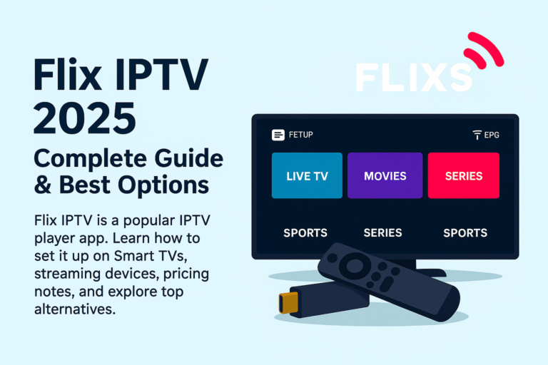 Flix IPTV 2025 setup guide for Firestick and Smart TVs – IPTV player app