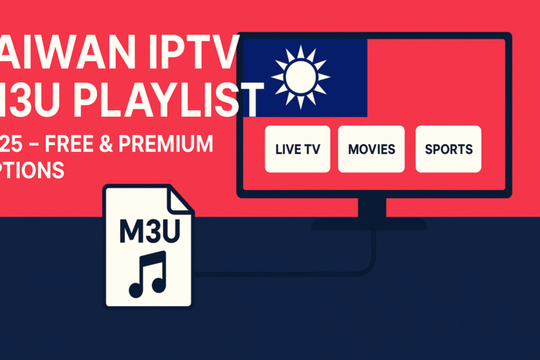 Taiwan IPTV M3U Playlist 2025 free and premium options with Smart TV and M3U file