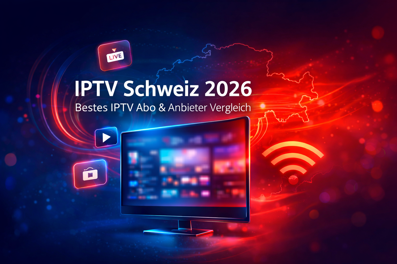 IPTV Schweiz 2026 – bestes IPTV Abo vergleichen und kostenlosen Test anfragen