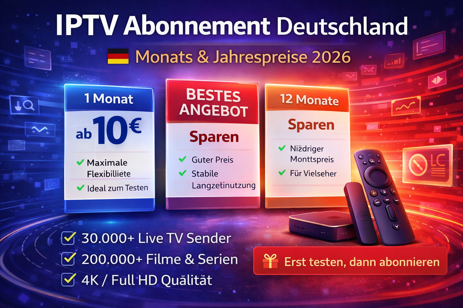 iptv abonnement deutschland monats und jahrespreise 2026