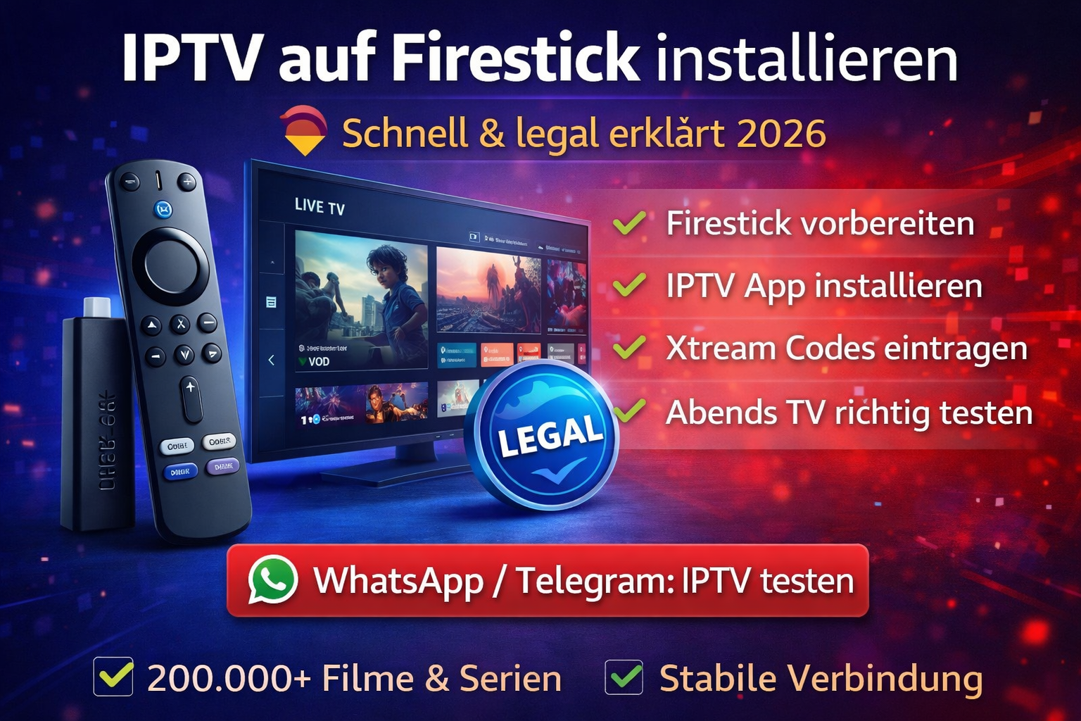 iptv firestick installieren deutschland 2026