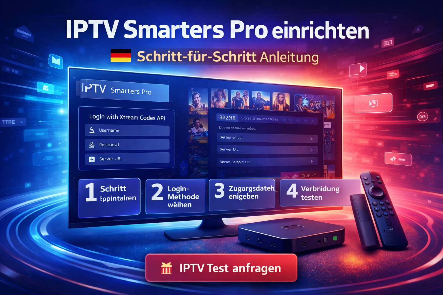 iptv smarters pro einrichten deutschland 2026 schritt fuer schritt