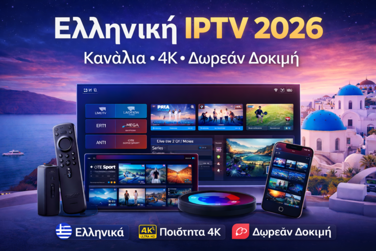 ελληνικη iptv 2026 – ελληνικά κανάλια σε 4k, τιμές και δωρεάν δοκιμή
